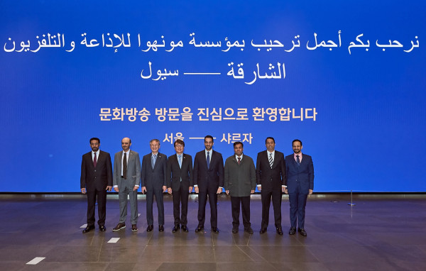 Arab delegation to the center of K content... The Deputy Emir of Sharjah, United Arab Emirates, visits MBC