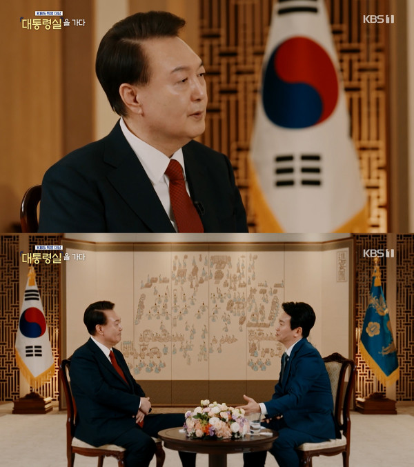 'KBS Special Talk: Going to the President's Office' highest viewership rating of 9.9%... No. 1 in the same time slot on all channels ​