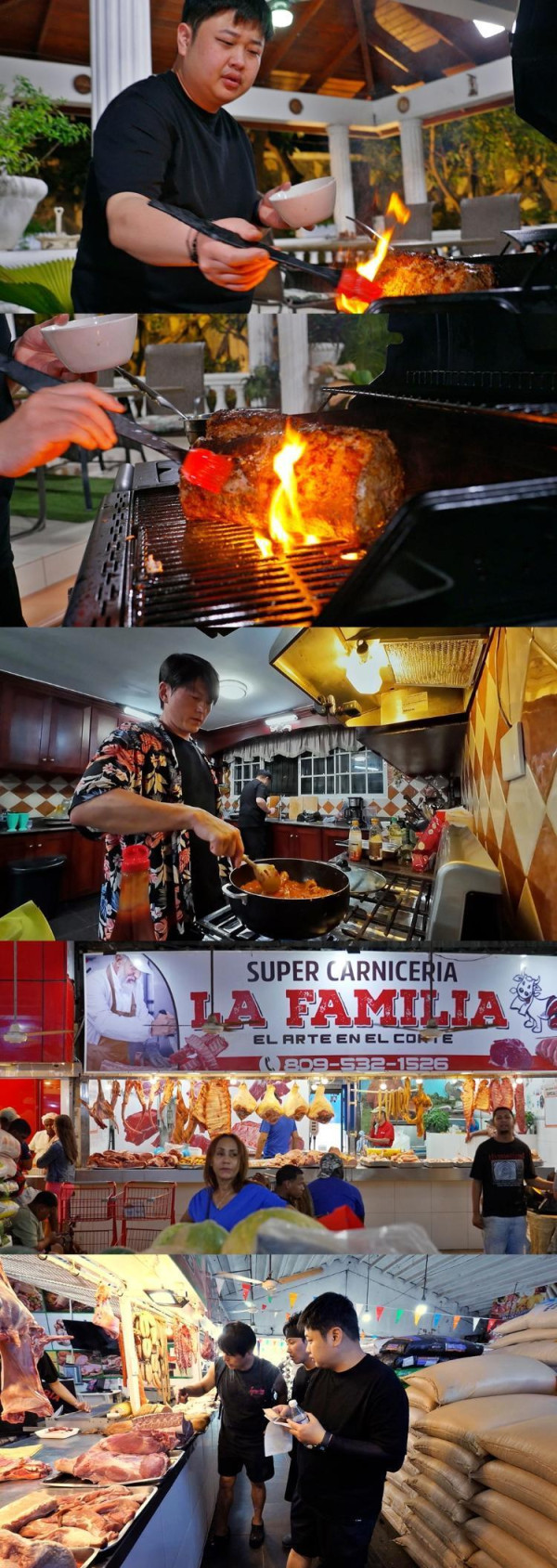 [SBS Caribbab] 'Mokjal' Yunnamo, meat is grilled honey tips.
